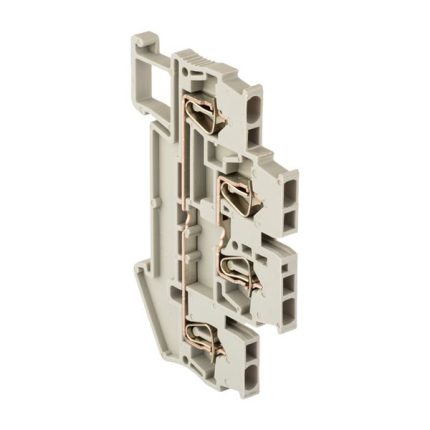 Колодка клеммная пружинная двойная ST-1.5 17.5А серая EKF