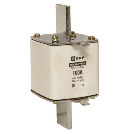 Плавкая вставка ППН-39 630/100А габарит 3 EKF