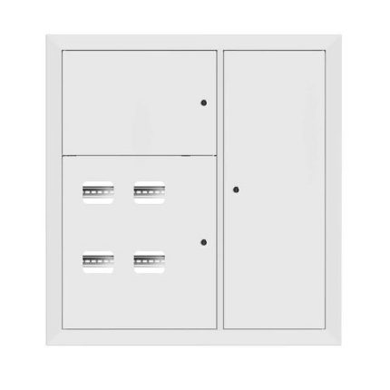 Щит этажный 4 кв. RAL9003 (1000х950х150) EKF Basic