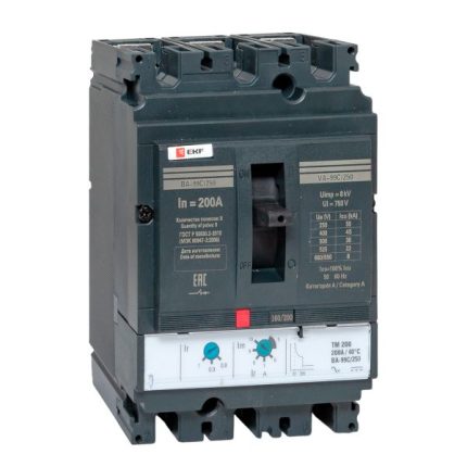 Выключатель автоматический ВА-99C 250/200А 3P 45кА EKF