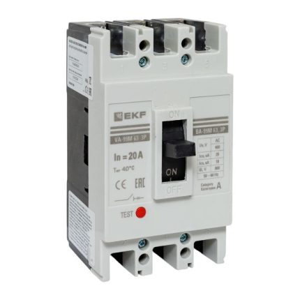 Выключатель автоматический ВА-99М 63/20А 3P 25кА EKF