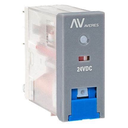 Реле промежуточное с кнопкой и мех. Индикацией RPAt 22/2 8A 24В DC AVERES EKF