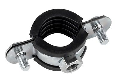 Хомут стальной 2 1/2" (75-80 мм), с уплотнителем EKF