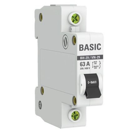 Выключатель нагрузки 1P 63А ВН-29 Basic