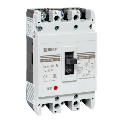 Выключатель автоматический ВА-99М 100/63А 3P 35кА EKF