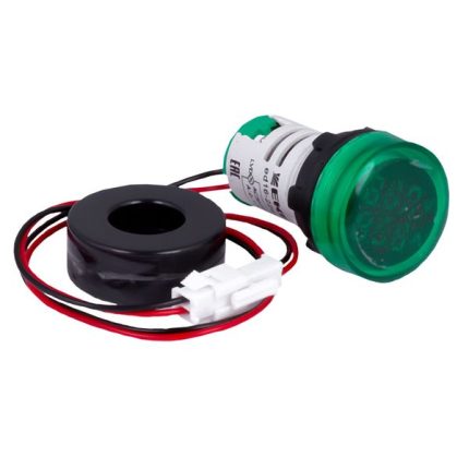 Индикатор значения тока и напряжения зеленый ED16-22AVD 100А EKF PROxima в комплекте с трансформатором тока