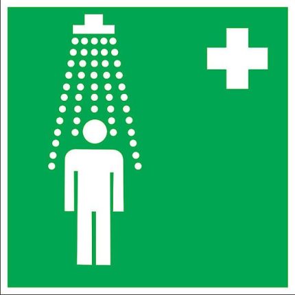 Знак пластик EC03 "Пункт приема гигиенических процедур (душевые)" (200x200) ГОСТ 12.4.026-2015 EKF PROxima