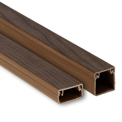 Канал кабельный (40х40) (24 м) темное дерево EKF-Plast