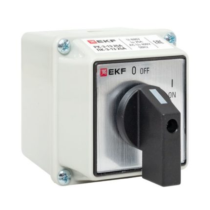 Переключатель кулачковый ПК-3-13 25А 3P "ВКЛ-ВЫКЛ" IP54 EKF PROxima