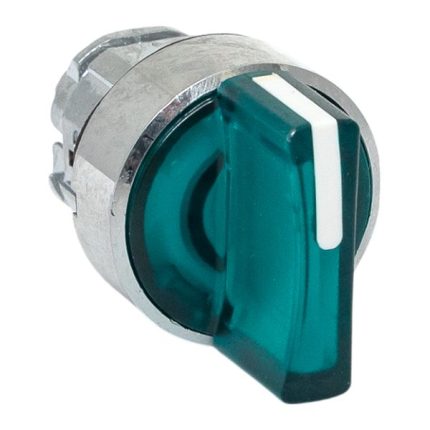 Исполнительный механизм переключателя ХB4 зеленый на 3 положения возвратный без фиксации, с подсветкой с короткой ручк IP65 EKF