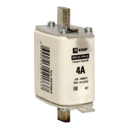 Плавкая вставка ППН-33 160/ 4А габарит 00 EKF