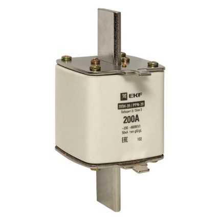 Плавкая вставка ППН-39 630/200А габарит 3 EKF