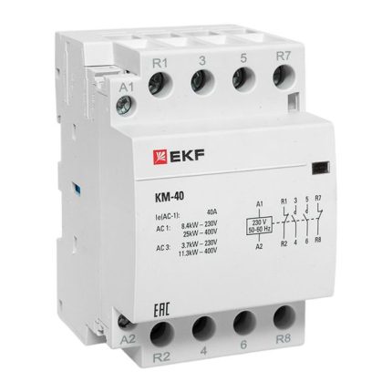 Контактор модульный КМ 40А 2NО+2NC (3 мод.) EKF PROxima