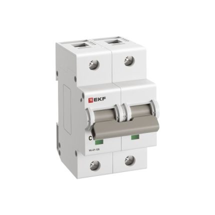 Автоматический выключатель ВА 47-125 2P 10А (C) 15кА PROXIMA EKF