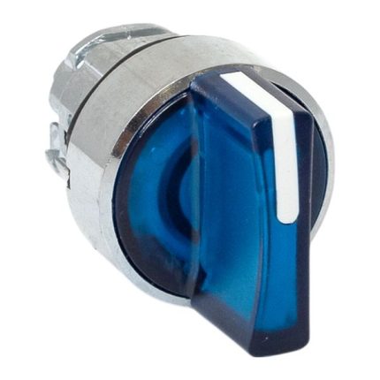 Исполнительный механизм переключателя ХB4 синий на 3 положения с фиксацией, с подсветкой с короткой ручкой IP65 EKF