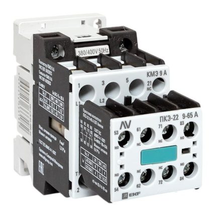 Комплект КМЭ 9А 1NC 400В АС с дополнительными контактами 2НО+2НЗ EKF AVERES