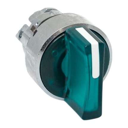 Исполнительный механизм переключателя ХB4 зеленый на 2 положения с фиксацией, с подсветкой с короткой ручкой IP65 EKF