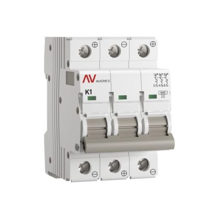 Выключатель автоматический AV-6 DC 3P 1A (K) 6kA EKF AVERES