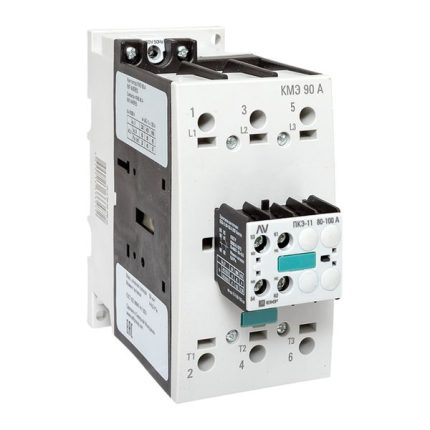 Комплект КМЭ 90А 230В АС с дополнительными контактами 1НО+1НЗ EKF AVERES