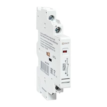 Контакт сигнализации аварийного отключения + вспомогательный контакт мгновенного действия АПД/GV2 АК-1001 1НО (авар.) + 1НЗ EKF