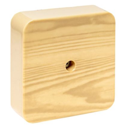 Коробка разветвительная КМР-030-030кг (75х75х26) с клеммником светлое дерево EKF PROxima