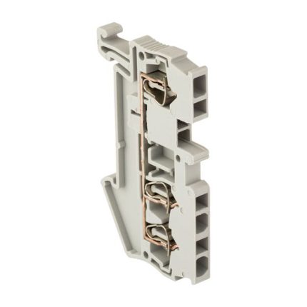 Колодка клеммная пружинная ST-2.5 28А 3 вывода серая EKF