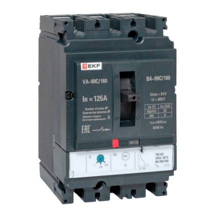 Выключатель автоматический ВА-99C 160/125А 3P 35кА EKF
