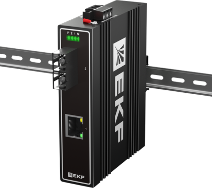 Медиаконвертер 10/100/1000Base-TX в 1000Base-X, разъем SC, двойное одномодовое оптоволокно, 1550нм TSX EKF