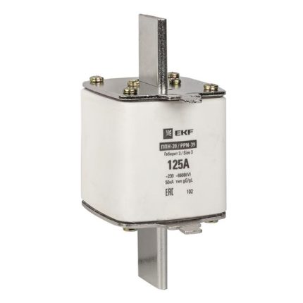 Плавкая вставка ППН-39 630/125А габарит 3 EKF