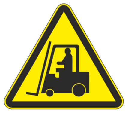 Знак металл W07 "Внимание. Автопогрузчик" (200x200x200) ГОСТ 12.4.026-2015 EKF PROxima