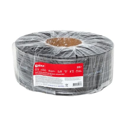 Термоусаживаемая трубка ТУТ нг 60/30 черная рулон EKF PROxima