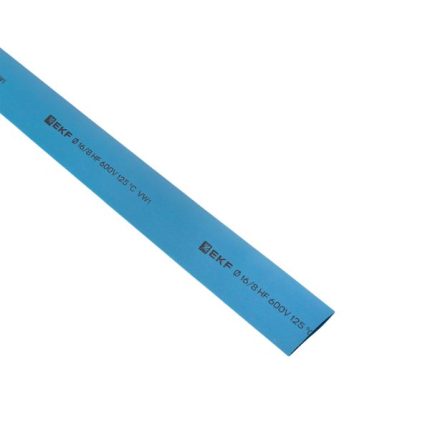 Термоусаживаемая трубка ТУТ нг 16/8 синяя в отрезках по 1м EKF PROxima
