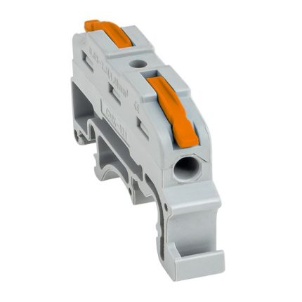 Строительно-монтажная клемма СМК 222-421 на DIN-рейку проходная 1 полюс 0,08-4 мм2 EKF PROxima