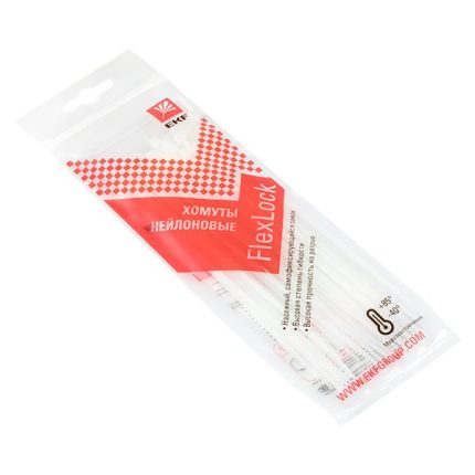 Хомут P6.6 стандартный (б), 2.5x160 (100шт) FlexLock EKF