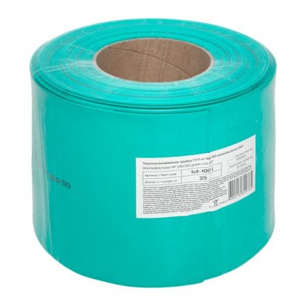 Термоусаживаемая трубка ТУТ нг 100/50 зелёная рулон EKF PROxima