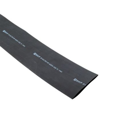 Термоусаживаемая трубка ТУТ нг 60/30 черная в отрезках по 1м EKF PROxima