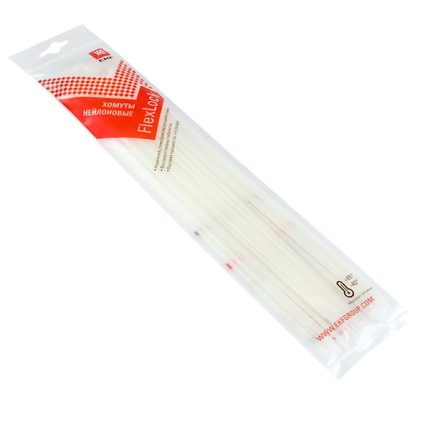 Хомут P6.6 стандартный (б), 3.6x300 (100шт) FlexLock EKF