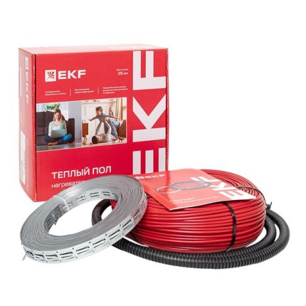 Теплый пол (нагревательный кабель) 2000Вт 143 м 13,5 м2 EKF