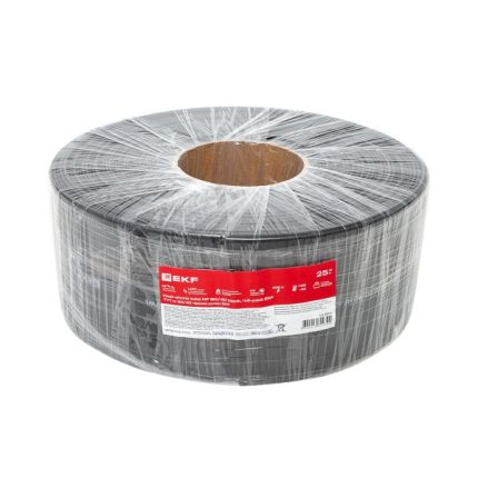 Термоусаживаемая трубка ТУТ нг 80/40 черная рулон EKF PROxima